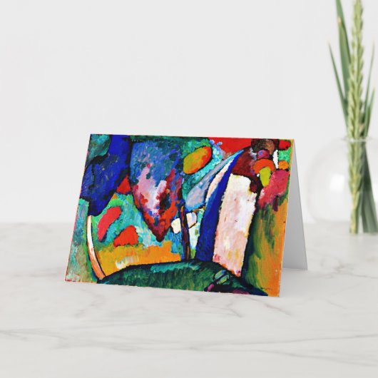 Carte Kandinsky - La cascade, des oeuvres colorées, (Devant)