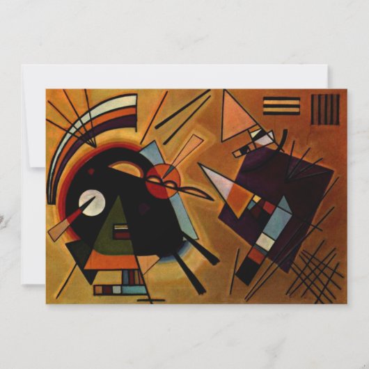 Carte Kandinsky - Noir et Violet (Devant)