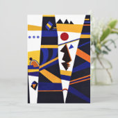 Carte Kandinsky - OEuvre abstraite reliante et colorée (Debout devant)