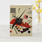 Carte Kandinsky - Orange (Fleur jaune)