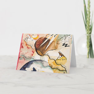 Carte Kandinsky - Paysage de pluie, art abstrait,