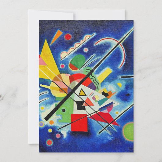 Carte Kandinsky - Peinture Bleue (Devant)