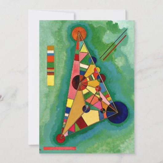 Carte Kandinsky - Triangle multicolore (Devant)
