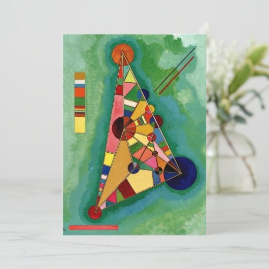 Carte Kandinsky - Triangle multicolore (Debout devant)