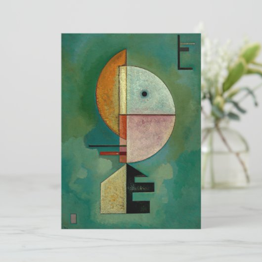 Carte Kandinsky - vers le haut, art abstrait, (Debout devant)