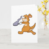 Carte Kangaroo as Cook (Fleur jaune)