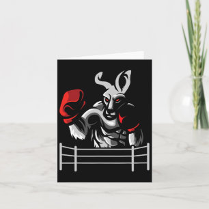 Carte Kangaroo - Boxer Kickboxer Boxer Ventilateur Kickb