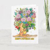 Carte Kangaroo Mother's Day greetingcard by Nicole Janes (Devant)