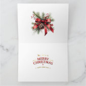 Carte Kangaroo sous le gumtree avec les baubles de Noël (Intérieur)