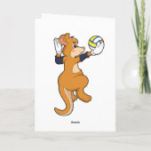 Carte Kangourou au sport de volleyball (Dos)