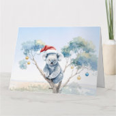 Carte Kangourou et Émeu Noël Gumtree Boules (Dos)