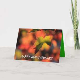 Carte Kansas Fall Leave's Anniversary CARD