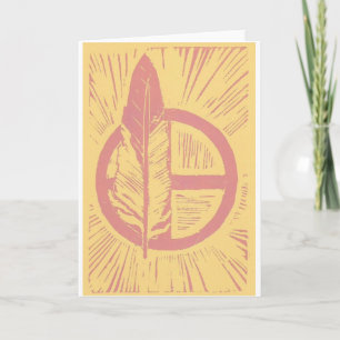 Carte Kanza Linocut notecard