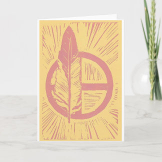Carte Kanza Linocut notecard