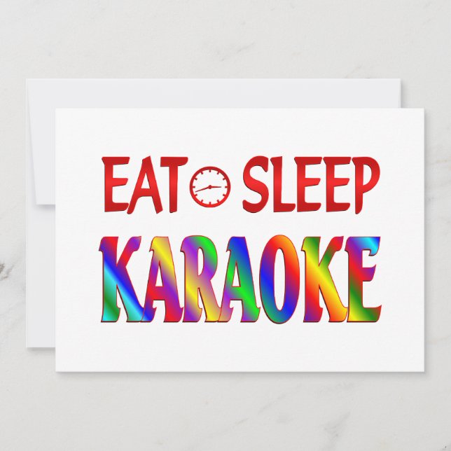 Carte Karaoke du sommeil (Devant)