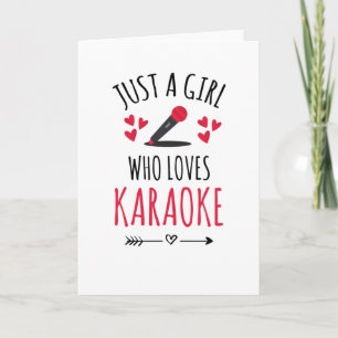 Carte Karaoke Girl   Amateurs de karaoké Nuit de karaoké