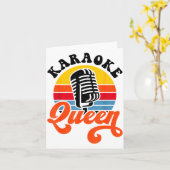 Carte Karaoke Queen  (Fleur jaune)