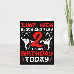 Carte Karaté 2 Anniversaire Karate 2 Anniversaire Annive