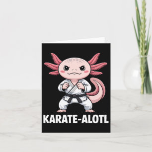 Carte Karate-alotl Axolotl Karate Lover Arts martiaux