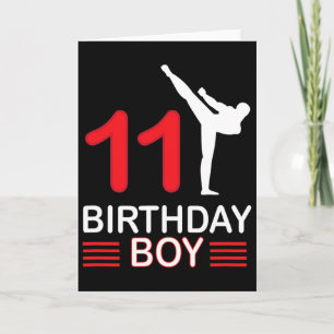 Carte Karate Anniversaire Tee Boy Cadeau Enfants Taekwon