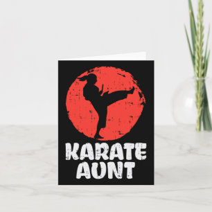 Carte Karate Aunt Ponytail Kick Japanese Martial Arts Wo