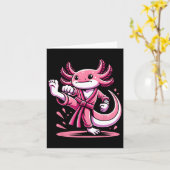 Carte Karate Axolotl Martial Arts Taekwondo Kickboxe F (Fleur jaune)
