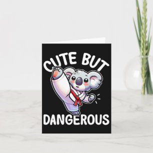 Carte Karate beau mais dangereux Taekwondo Koala Karate