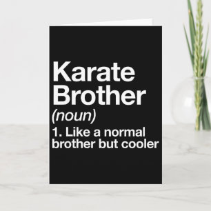 Carte Karate Brother Définition Funny Sports Martial Art