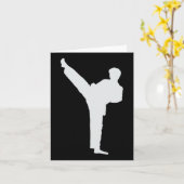 Carte Karate des arts martiaux (Fleur jaune)