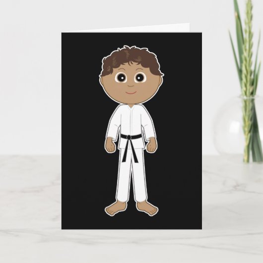 Carte Karate Félicitations Ceinture noire (Devant)