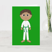 Carte Karate Félicitations Ceinture Verte (Devant)