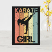 Carte Karate Girl (Fleur jaune)
