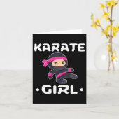 Carte Karate Girl 6 (Fleur jaune)