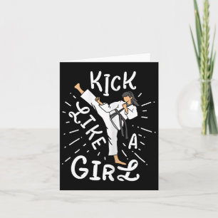 Carte Karate Girls' Kick Like A Kickboxing Taekwondo