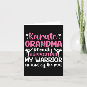 Carte Karate Grandma Soutenir Mon Guerrier Karate Grand