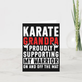 Carte Karate Grandpa Soutenir Mon Guerrier Karate Grandf