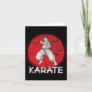 Carte Karate Grunge Concevoir Un Homme En Style Anime Fa