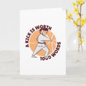 Carte Karate kick (Fleur jaune)