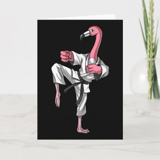 Carte Karate Kickboxing Kung Fu Ninja Mart Flamant Oisea (Devant)