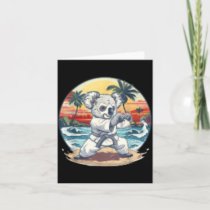 Carte Karate Koala Animal MMA Taekwondo Arts Martiaux