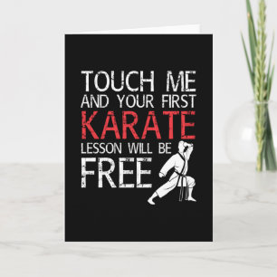 Carte Karate Lesson Karate Arts martiaux