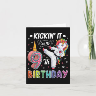 Carte Karate Licorne 9e Anniversaire Neuf 9 Ans Taekw