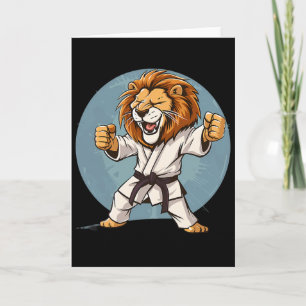 Carte Karate Lion Kickboxing Taekwondo Jiu-jitsu Mma Mar