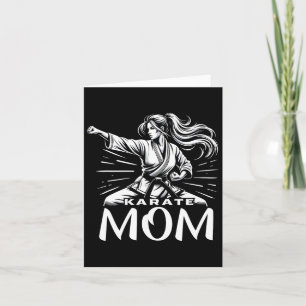 Carte Karate Maman Arts martiaux Mère Famille Bonificati