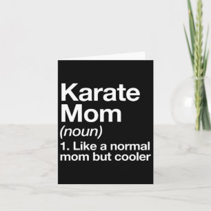 Carte Karate Maman Définition Drôle Et Sy Sports