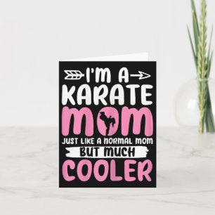 Carte Karate Maman Funny Karate Arts Martiaux Black Belt
