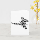 Carte Karate Martial Arts Flying Boxer Kickboxer T (Fleur jaune)