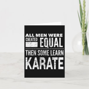 Carte Karate Men Martial Arts Sensei Drôle Déclaration p