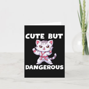 Carte Karate Mignonne Mais Dangereuse Taekwondo Kitty Ca