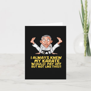 Carte Karate Pay Off Funny Martial Arts Cartoon Art